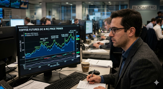 Koffieprijzen op de beurs