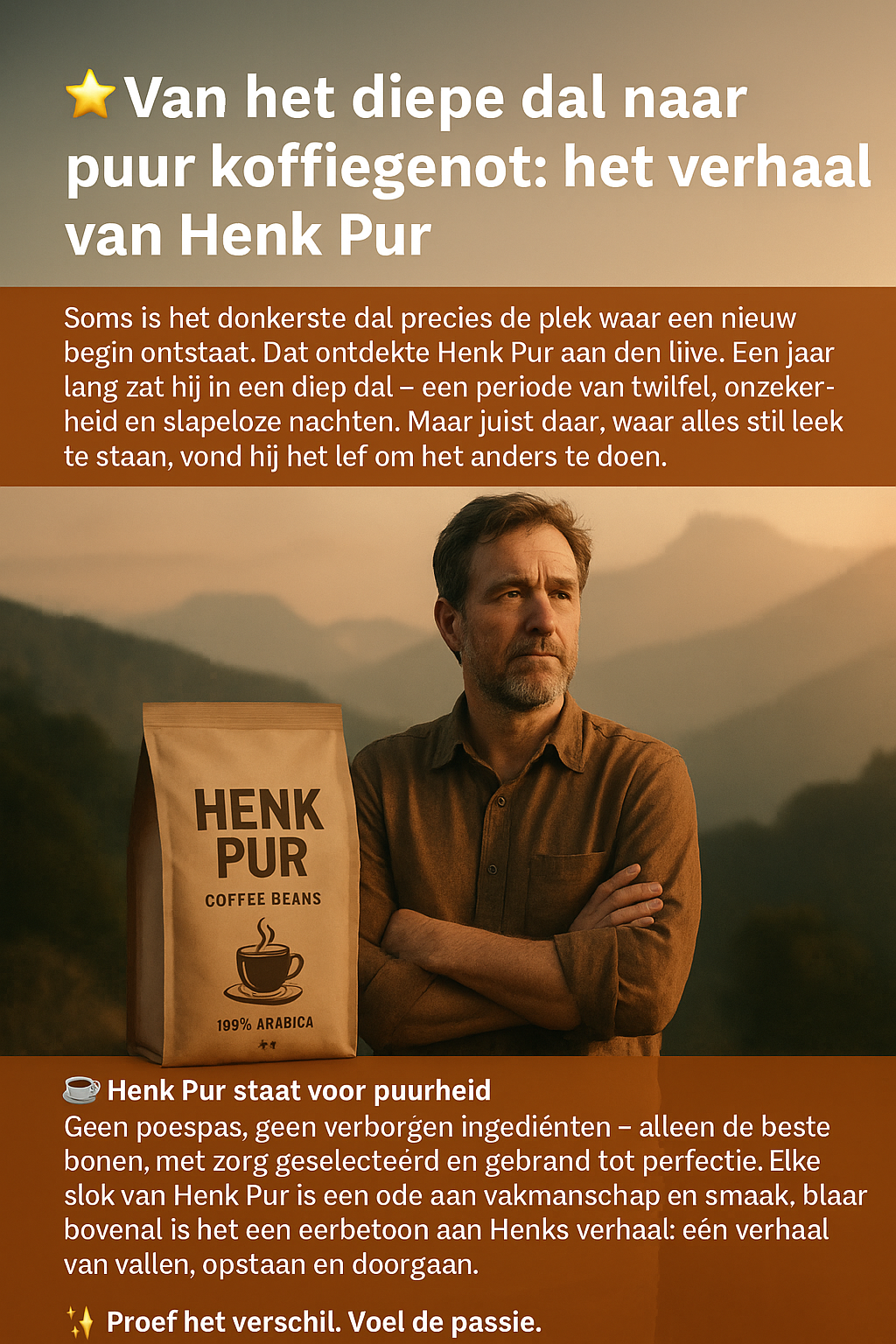 🌟 Van het diepe dal naar puur koffiegenot: het verhaal van Henk Pur 🌟