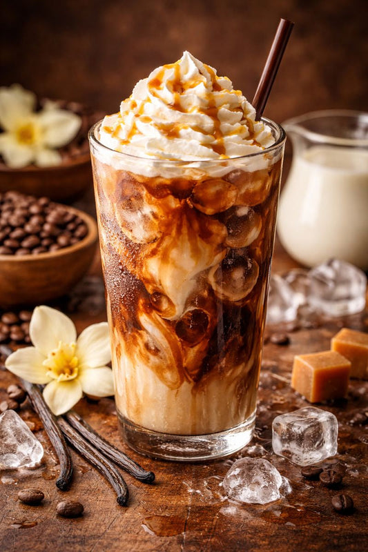 Iced vanilla koffie recept