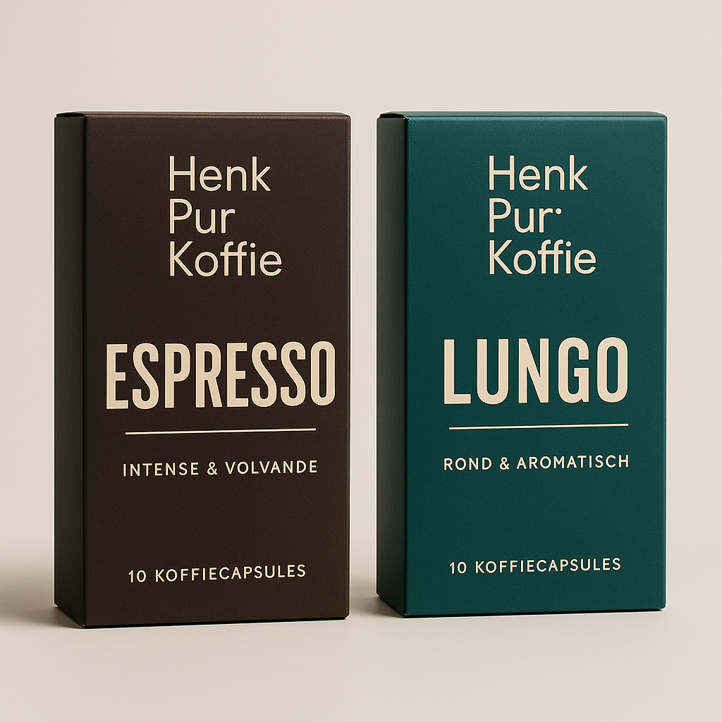 Biologisch afbreekbare Koffie Cup | 10 Espresso & 10 Lungo