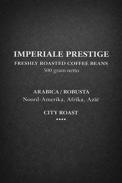 De imperiale prestige van Henk Pur is een mix van Arabica en Robusta een koffie met karakter. 