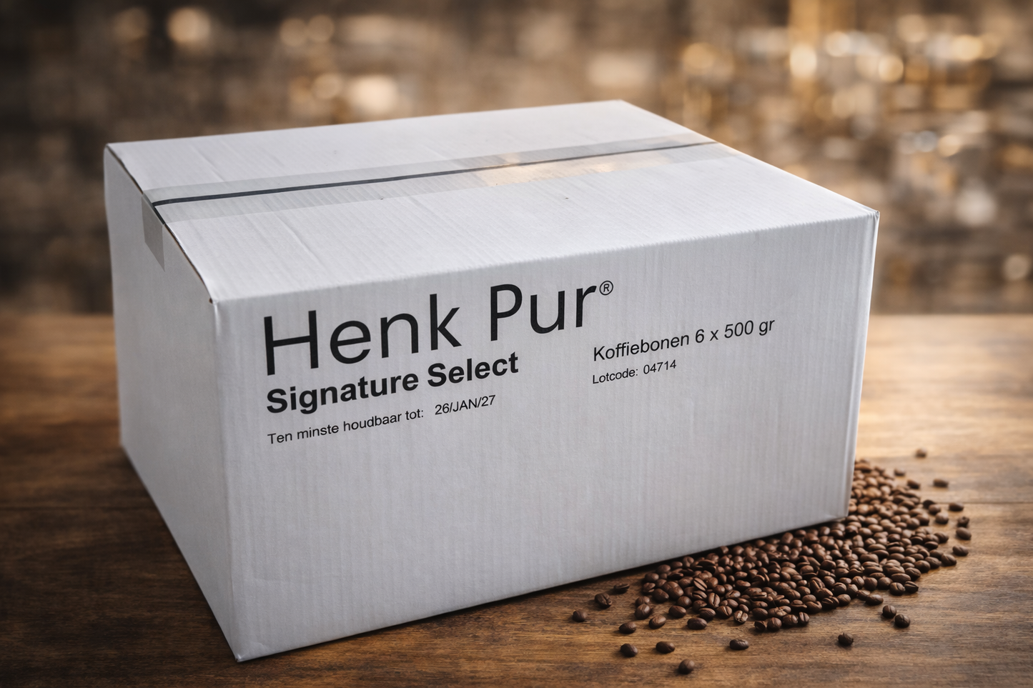 Henk Pur Koffiebonen de signature select voordeelbox. Een genot voor uw ochtend of  middag, en zelfs na het eten. Koffiebonen Arabica. 