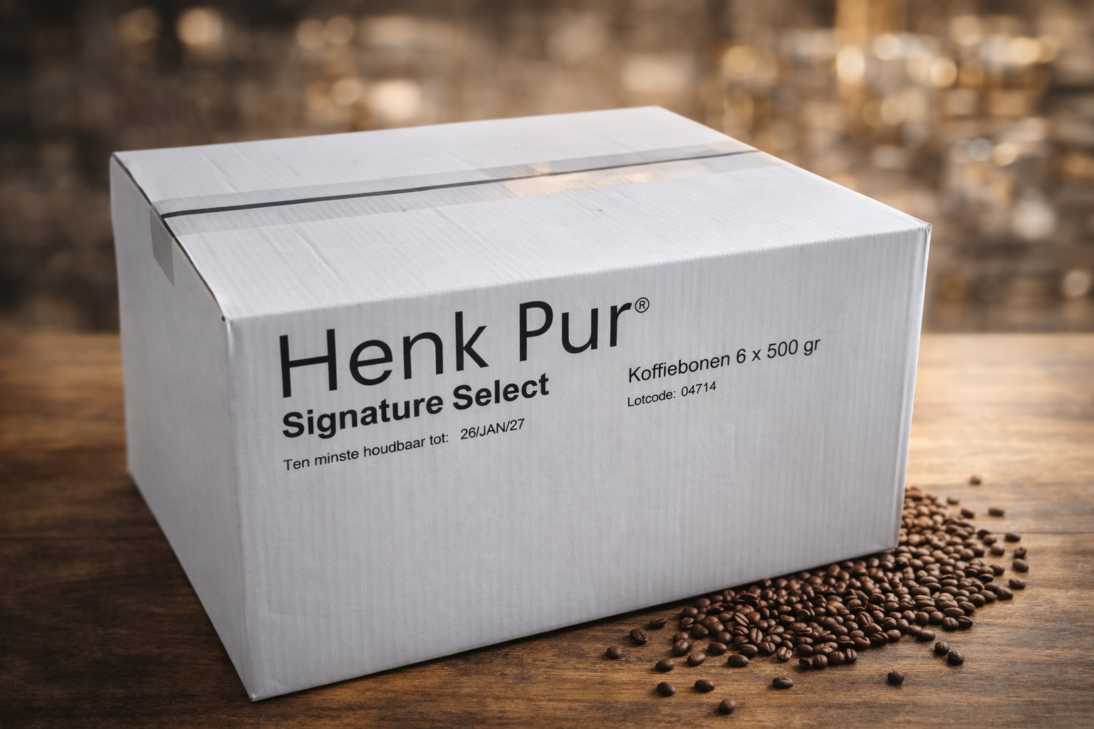 Henk Pur Koffiebonen de signature select voordeelbox. Een genot voor uw ochtend of  middag, en zelfs na het eten. Koffiebonen Arabica. 