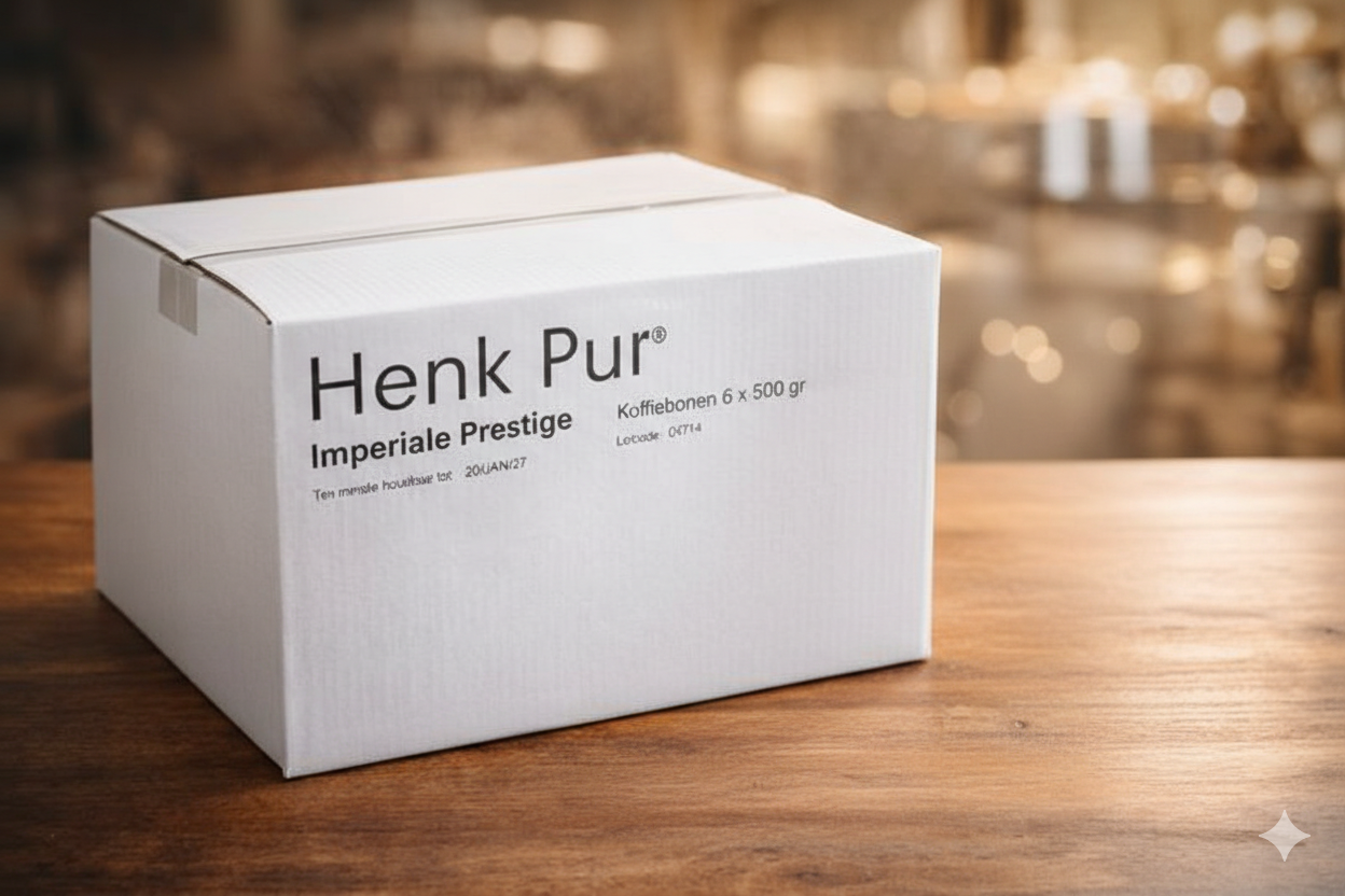 Henk Pur koffiebonen voordeelbox. Imperiale prestige een blend van Arabica & Robusta 
