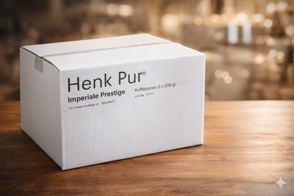 Henk Pur koffiebonen voordeelbox. Imperiale prestige een blend van Arabica & Robusta 
