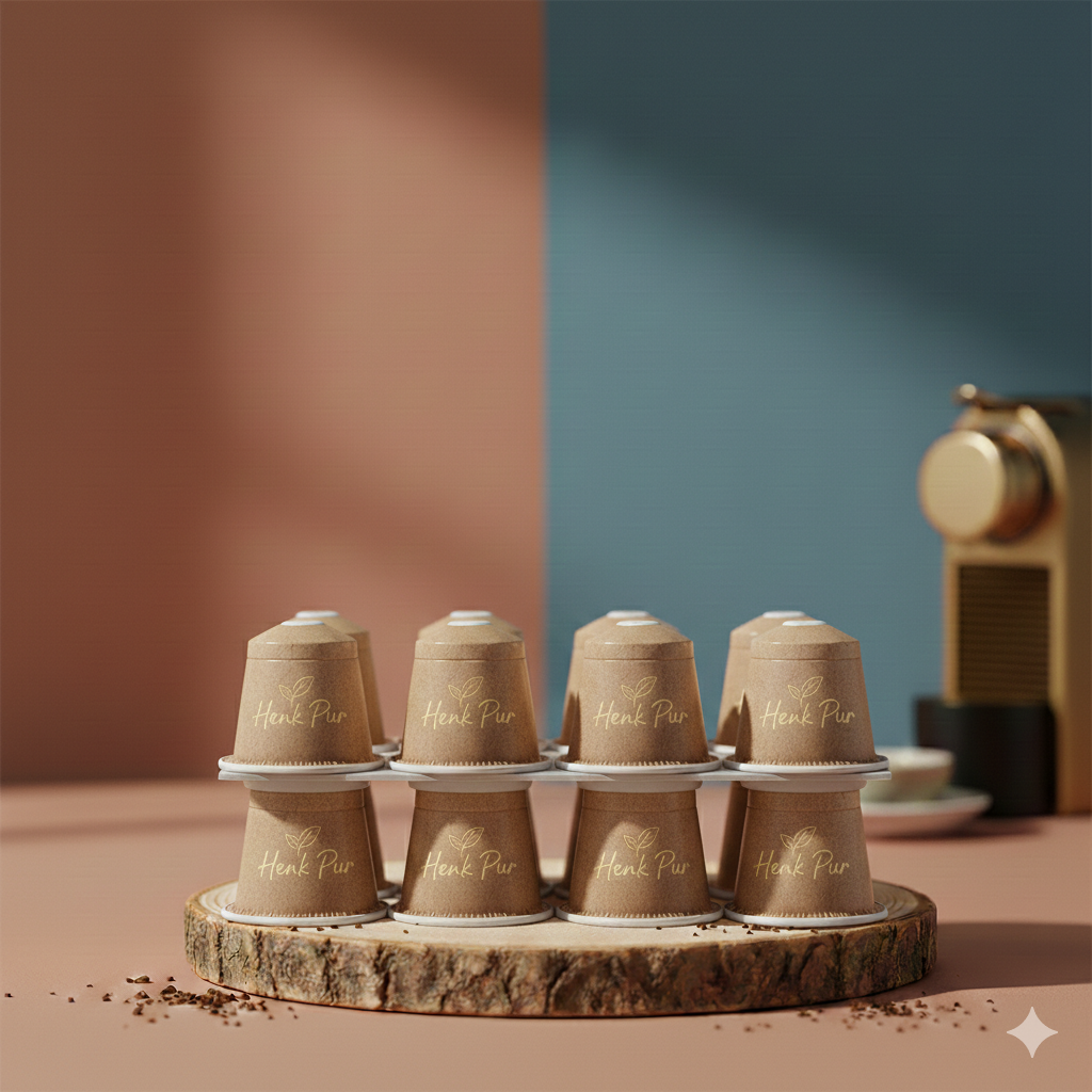 100% composteerbare koffiecups van Henk Pur wil je bewust zijn en goed doen voor mens en milleu kies dan voor Henk Pur koffie cups. impact maken begint bij je kop koffie