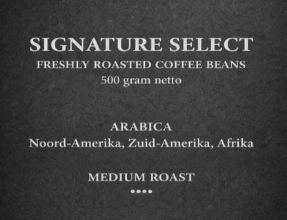 Signature select koffiebonen van Henk Pur geniet van je koffie met Henk Pur. u kiest zelf