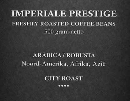 De imperiale prestige van Henk Pur is een mix van Arabica en Robusta een koffie met karakter. 