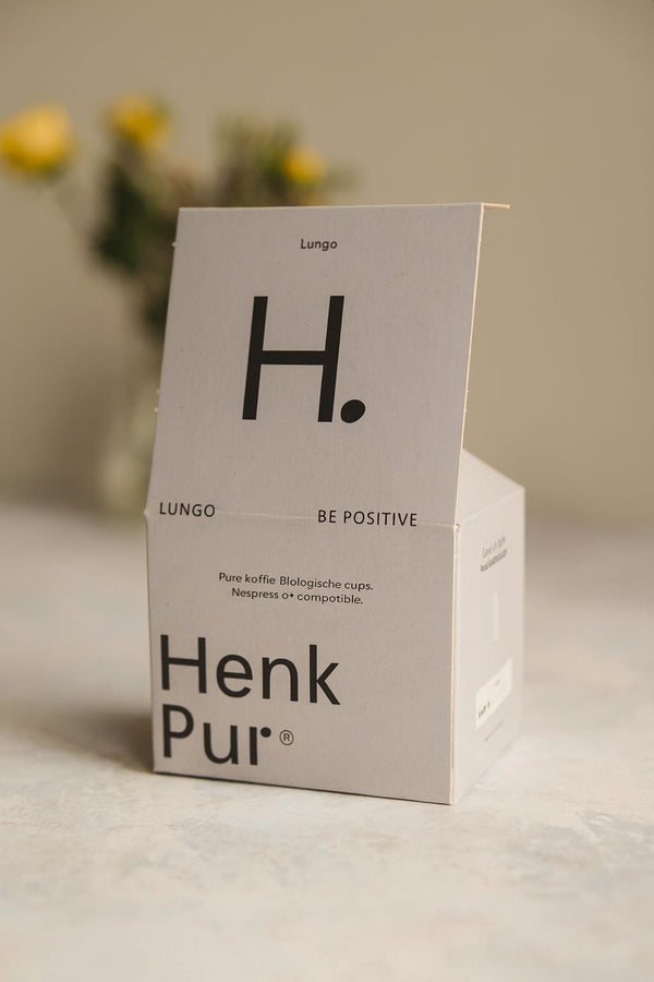 Henk Pur Lungo Bio Cups – Biologische & composteerbare koffiecapsules (10 stuks)