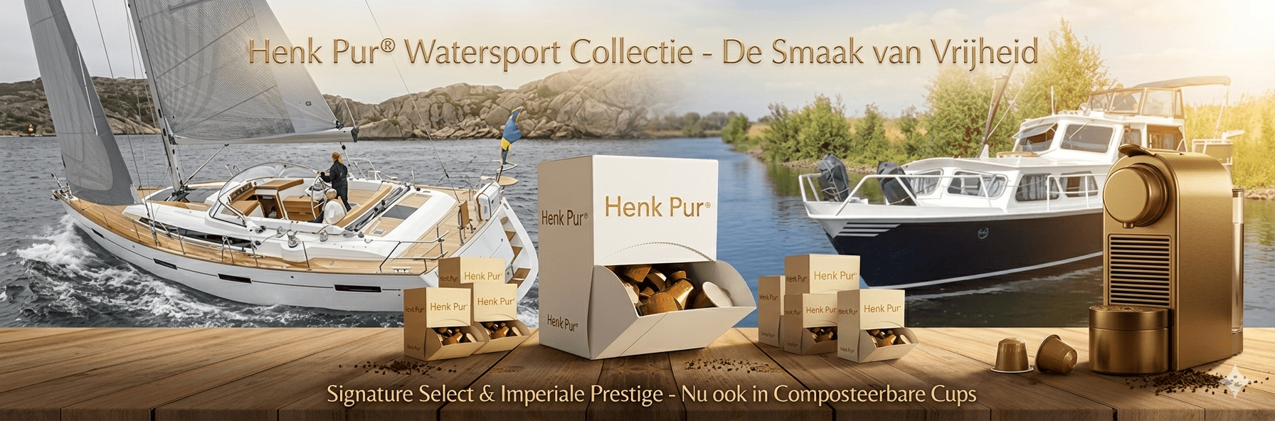 Henk Pur® Watersport Koffie Pakket | Duurzame Luxe aan Boord - Henk Pur