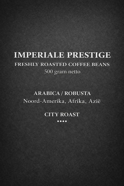 Imperiale Prestige Koffiebonen – Arabica & Robusta City Roast | 500g - Henk Pur