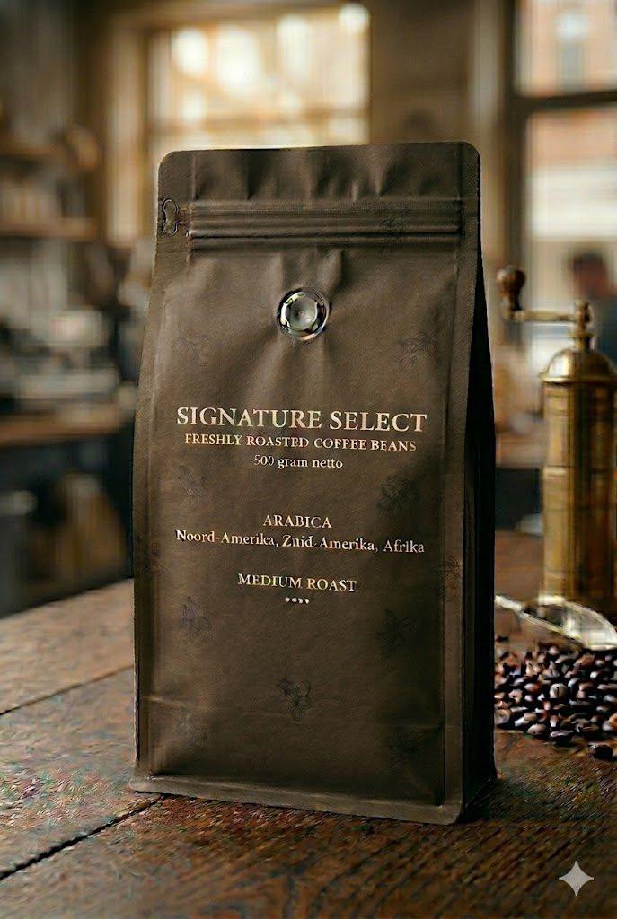 Signature Select Arabica Koffiebonen – Medium Roast | 500g Vers Gebrand - Henk Pur